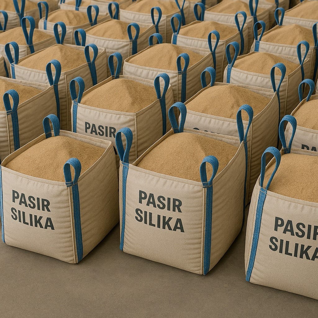 Jumbo bag kemasan pasir silika