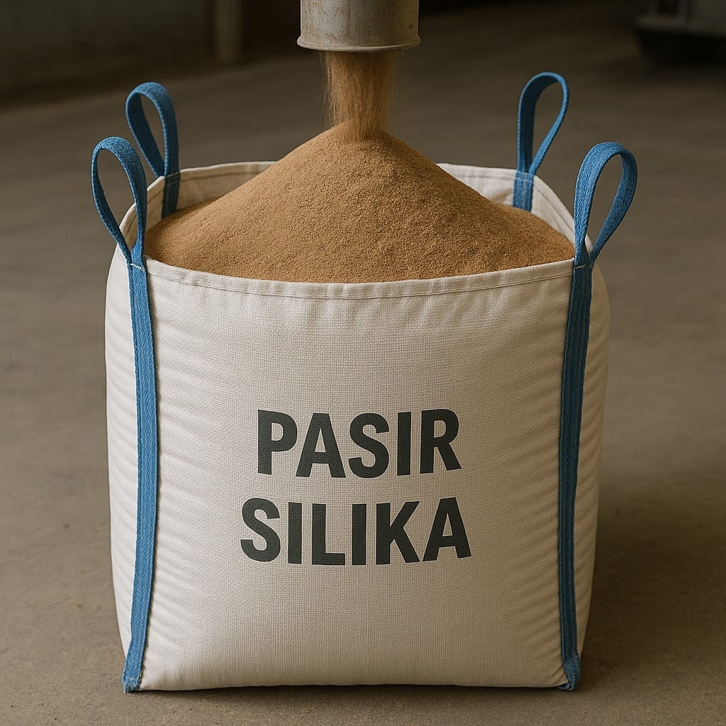 Jumbo bag kemasan pasir silika