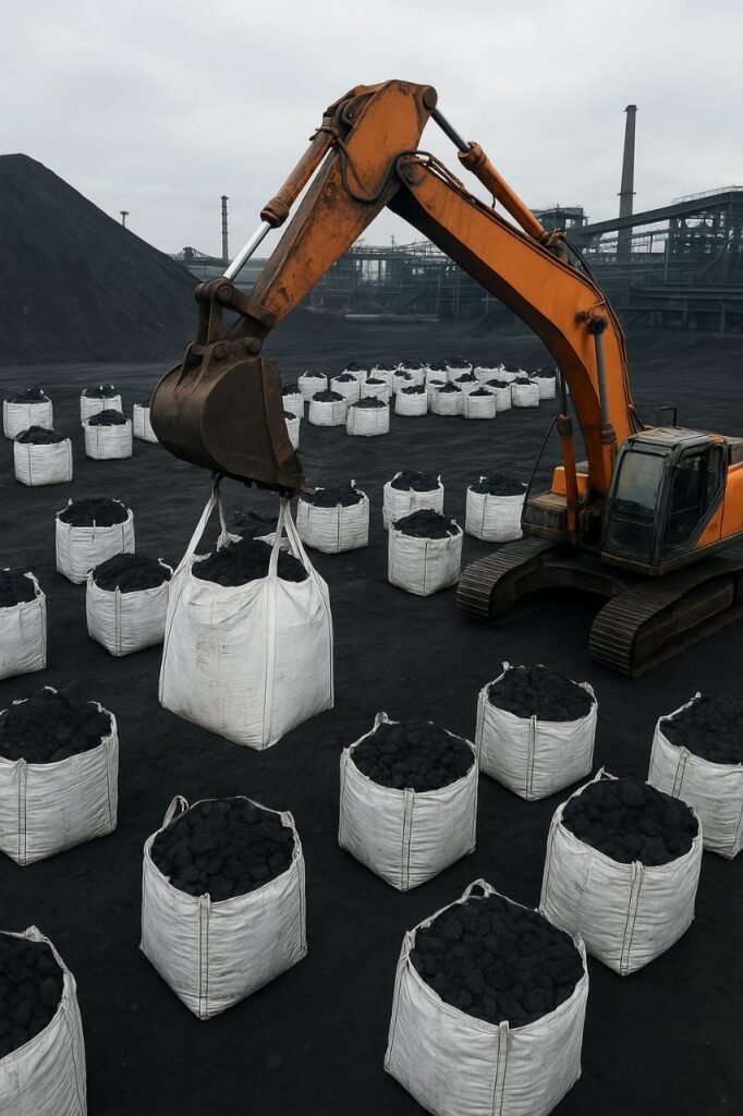 Jumbo bag kemasan batu bara