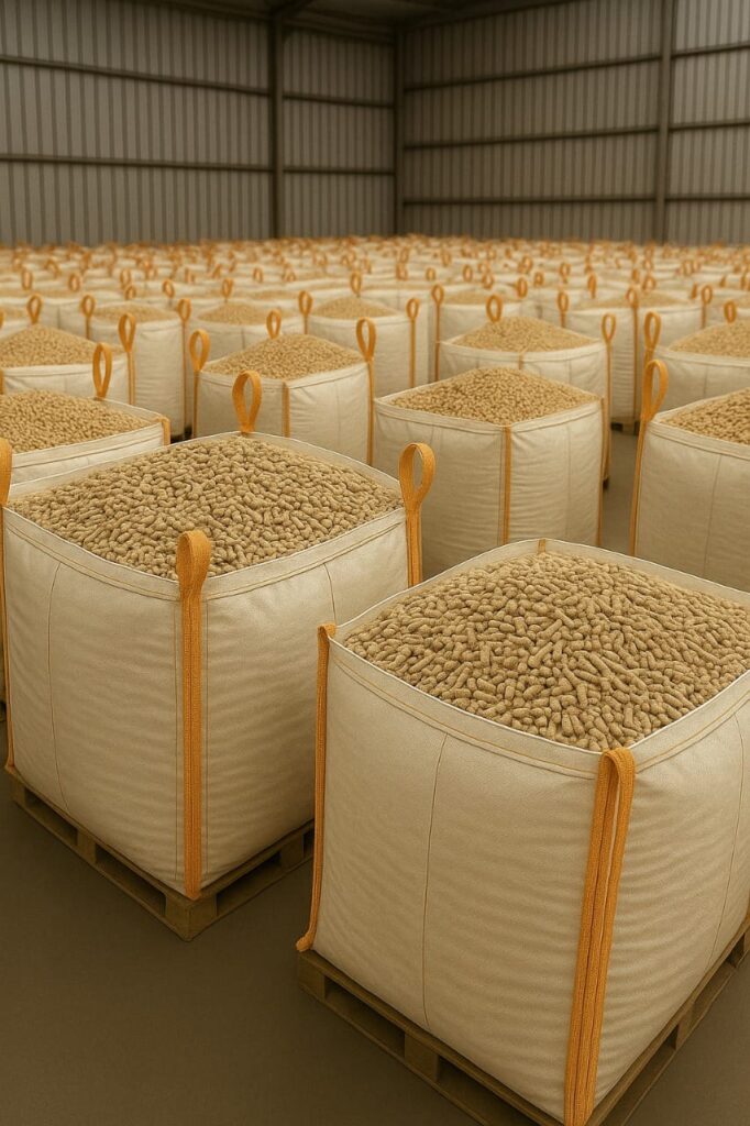 Jumbo bag kemasan wood pellet