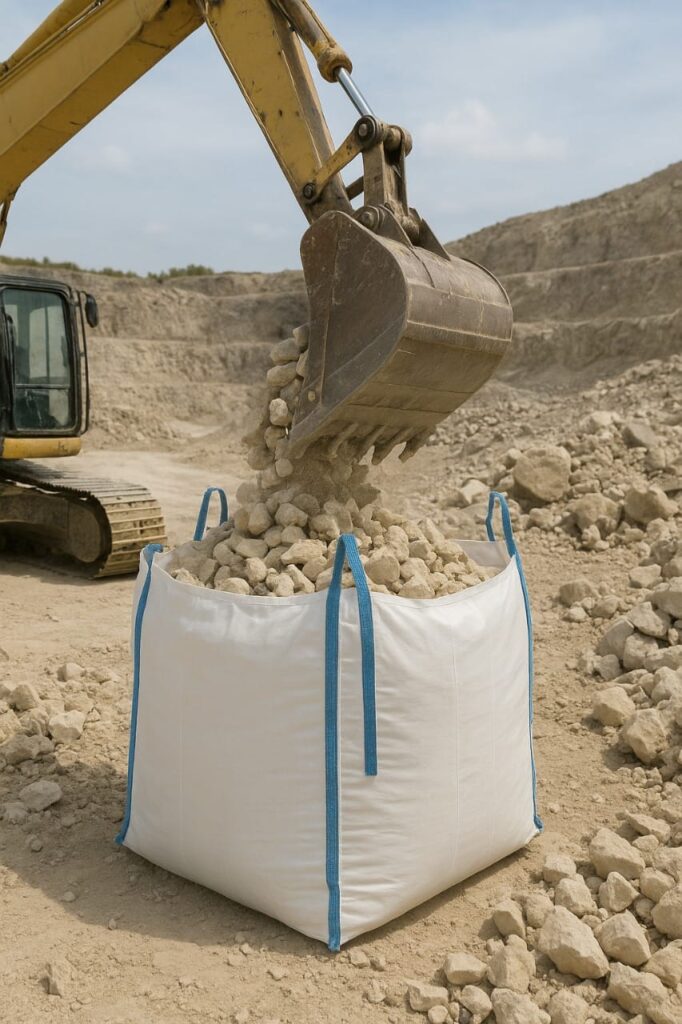 Jumbo bag kemasan batu gamping