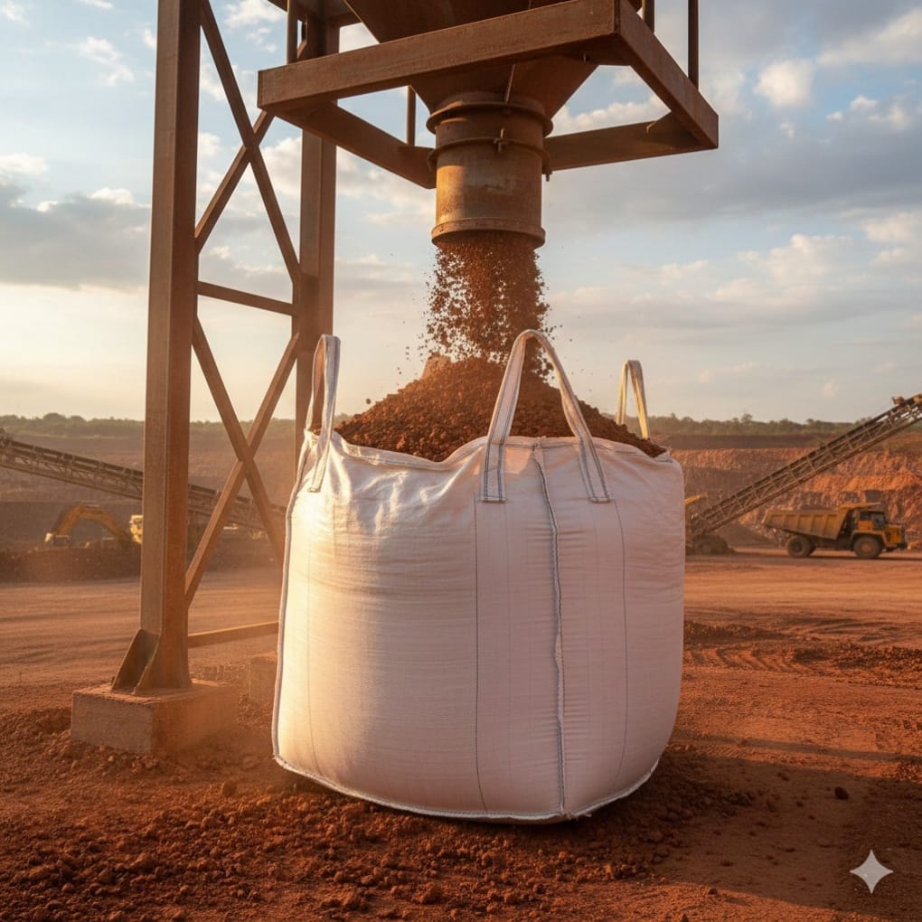 Jumbo bag kemasan tanah laterit