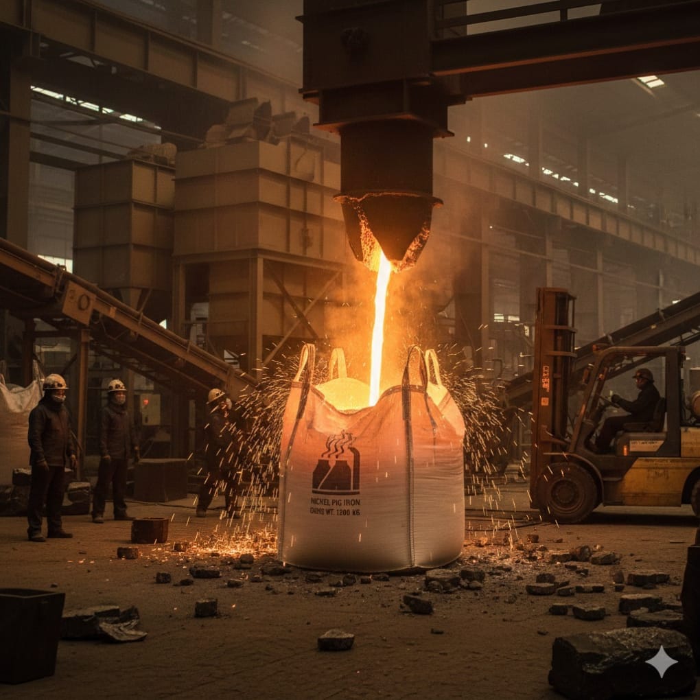 Jumbo bag kemasan nikel pig iron