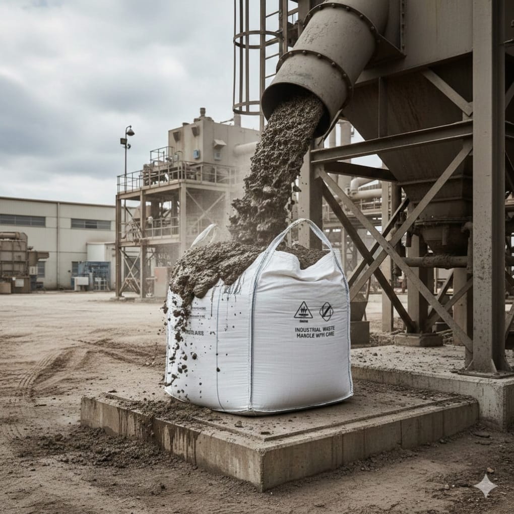 Jumbo bag kemasan lumpur industri