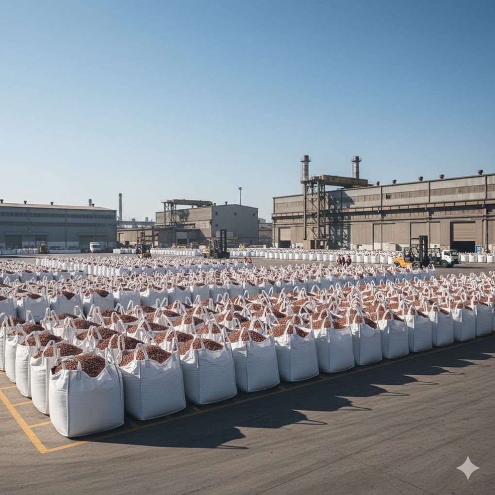 Jumbo bag kemasan material tembaga