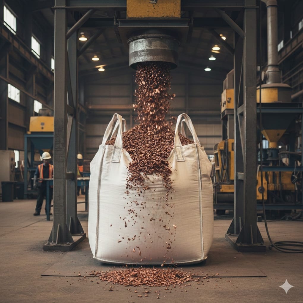 Jumbo bag kemasan material tembaga