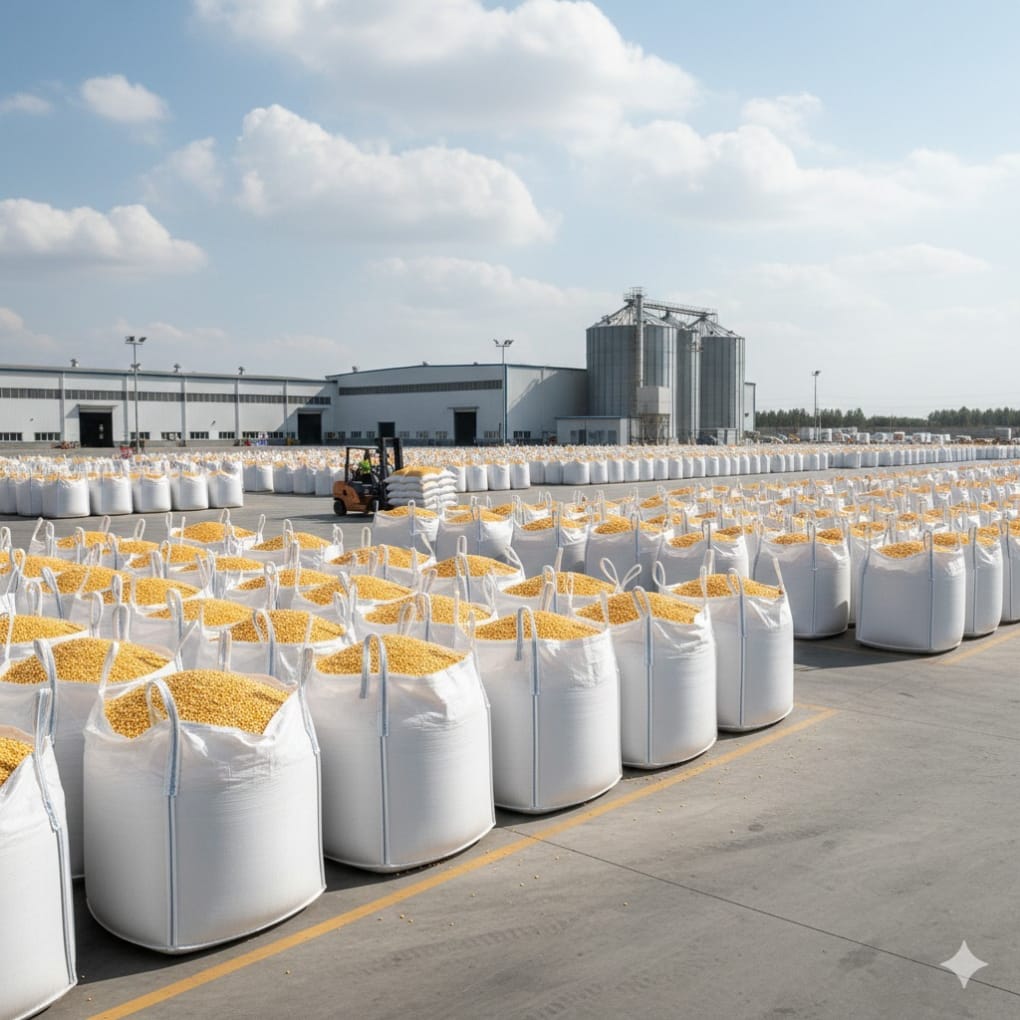 Jumbo bag kemasan jagung industri