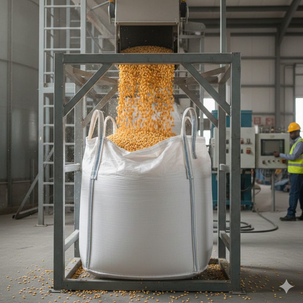Jumbo bag kemasan jagung industri