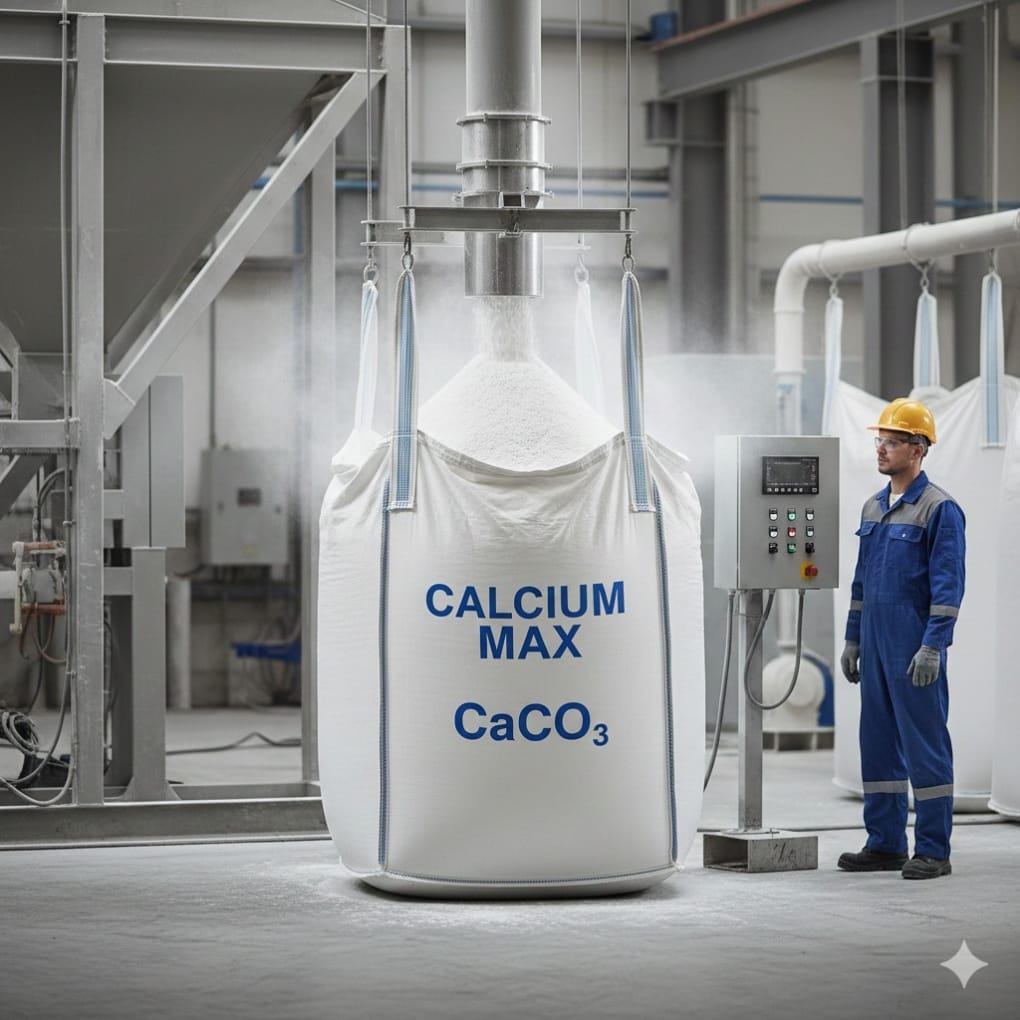 Jumbo bag kemasan kalsium karbonat