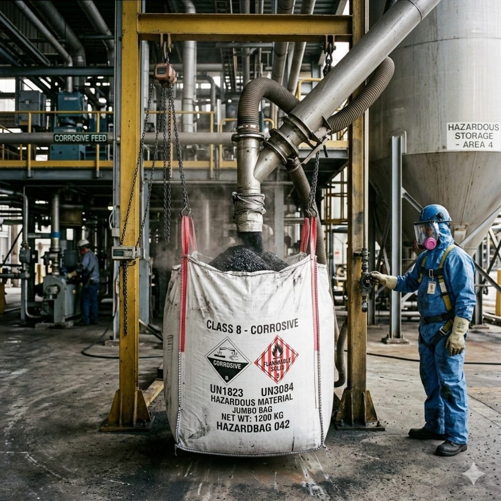 Jumbo bag kemasan produk dangerous