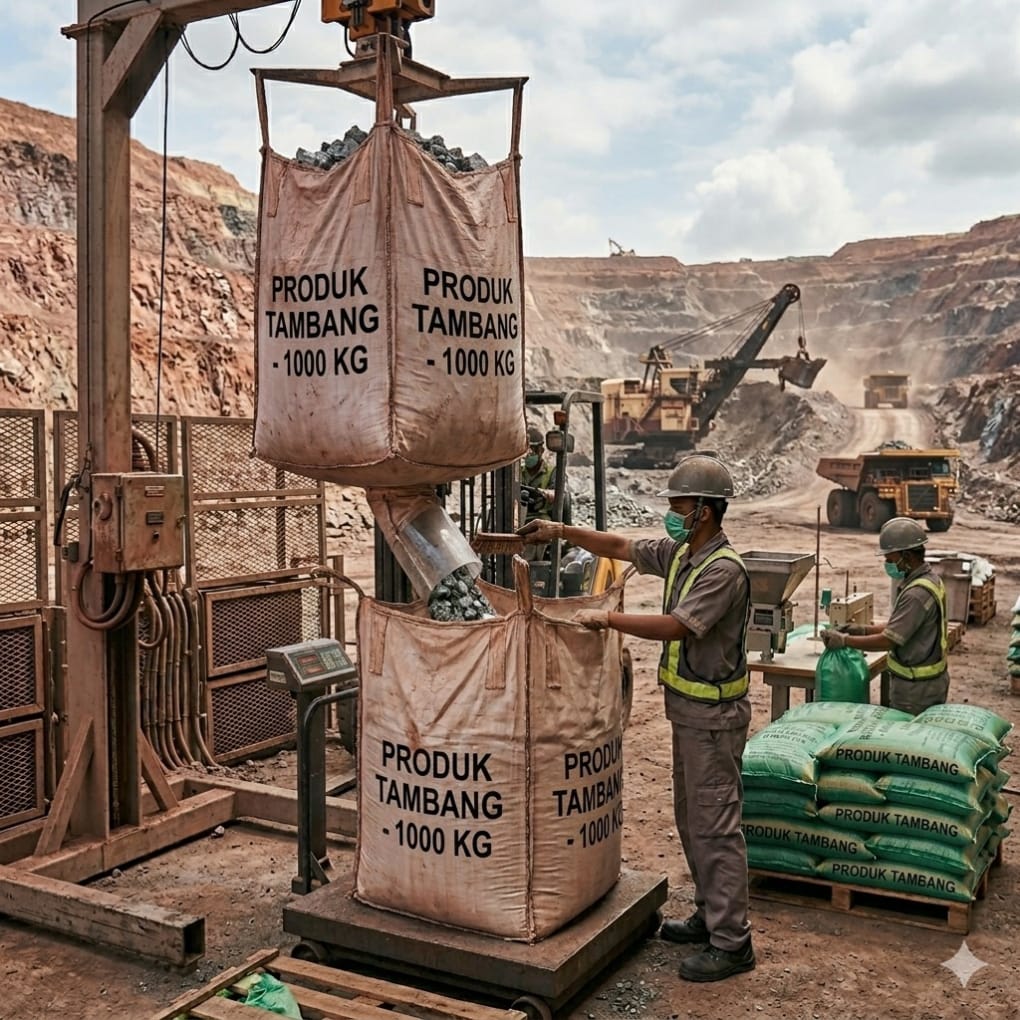 Repacking produk dengan kemasan jumbo bag