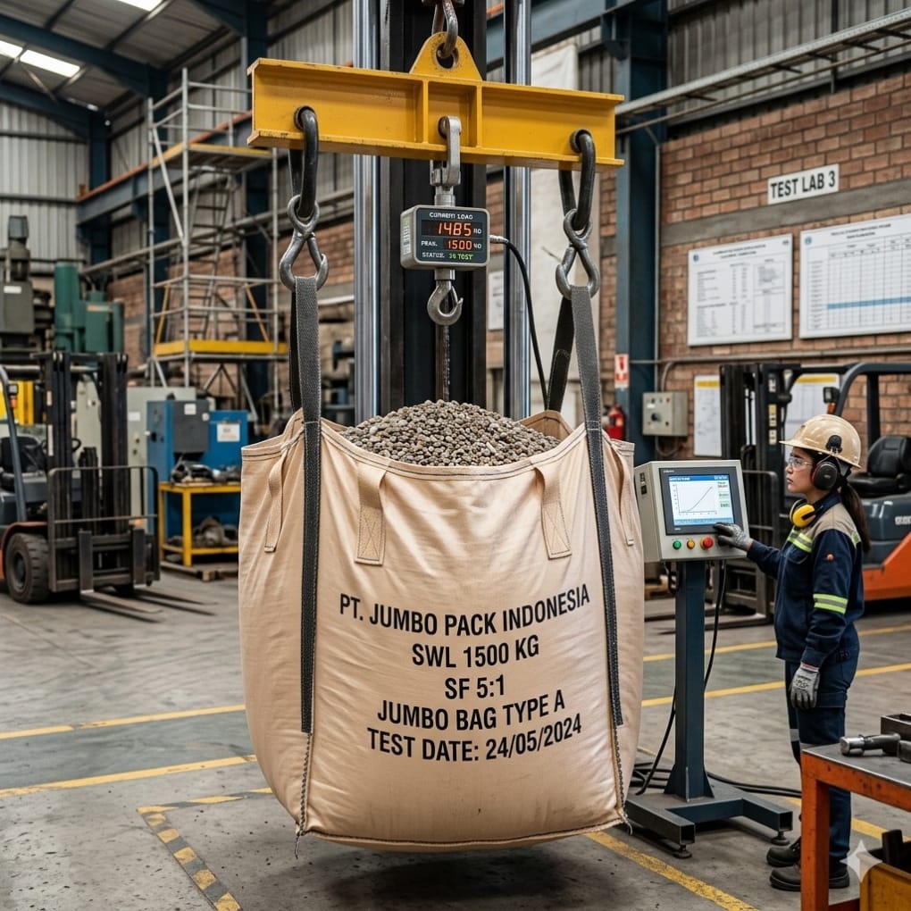 Test kekuatan jumbo bag