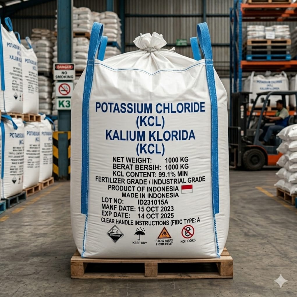 Jumbo bag kemasan potassium chloride