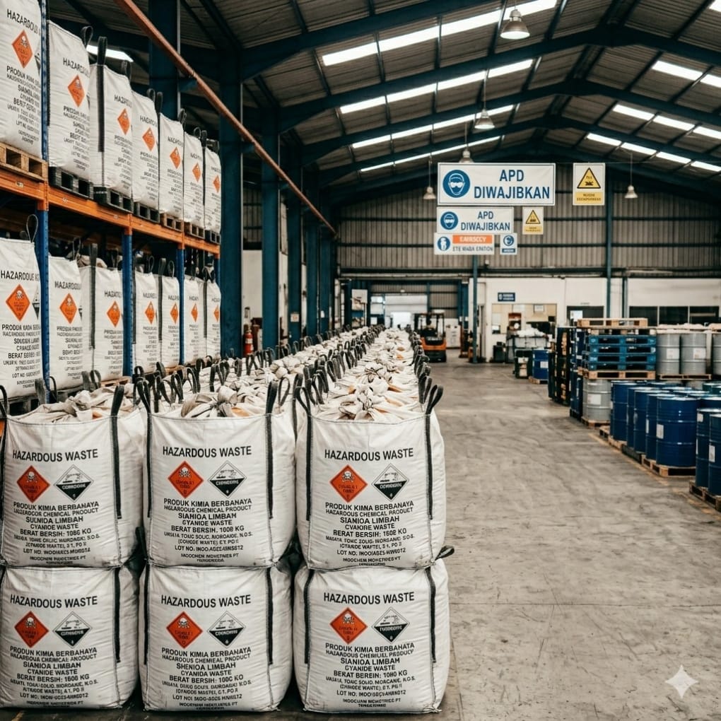 Jumbo bag kemasan produk hazardous