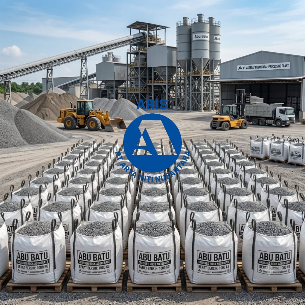 Jumbo bag kemasan abu batu