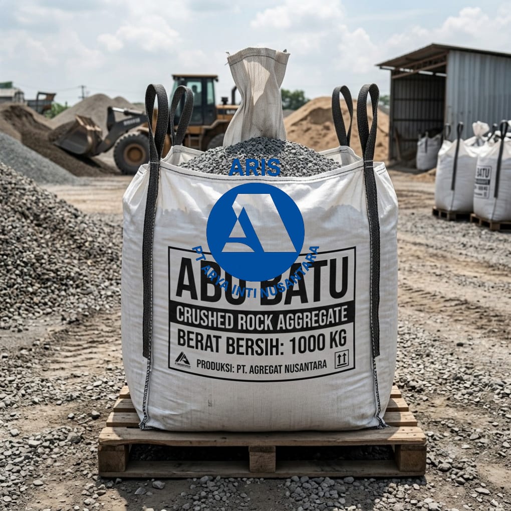 Jumbo bag kemasan abu batu