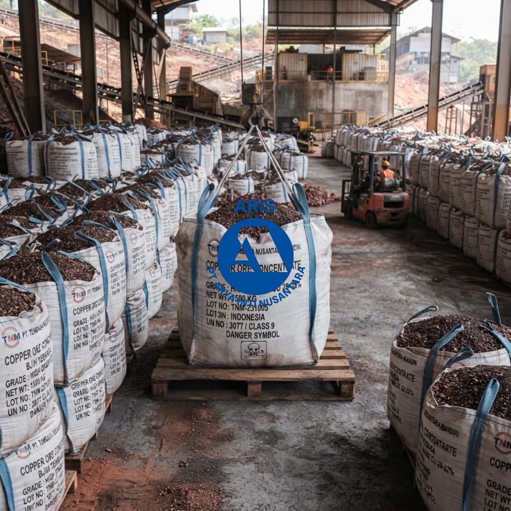 Jumbo bag kemasan bijih tembaga