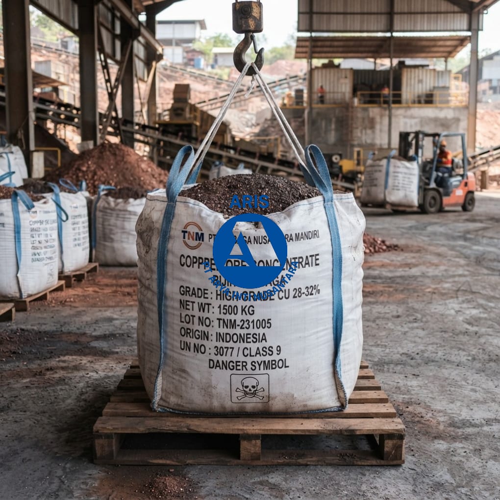 Jumbo bag kemasan bijih tembaga
