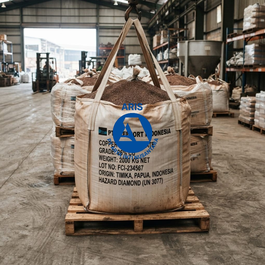 Jumbo bag kemasan konsentrat tembaga